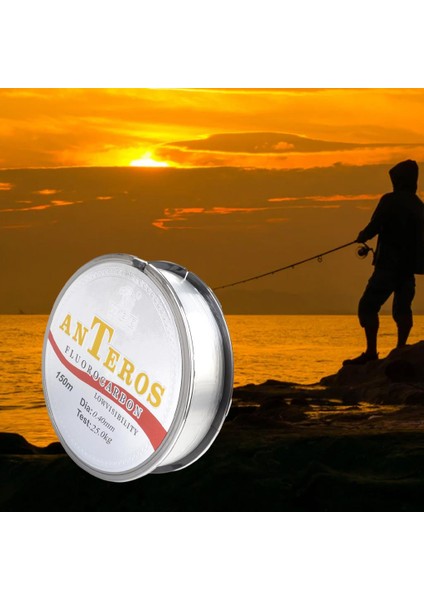 150 M Florokarbon Baslı Balıkçılık Için Esnek Olta Lideri Lider Hattı 0.4 55LB (Yurt Dışından)