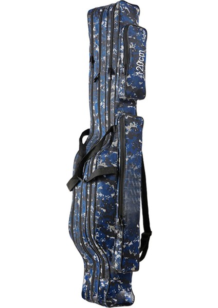 Çubuk ve Makara Holdall Çanta Için Hazır Tutuyor Çubuklar Sazan Kaba Balıkçılık Malzemeleri 3 Katlar 120 cm Mavi (Yurt Dışından)