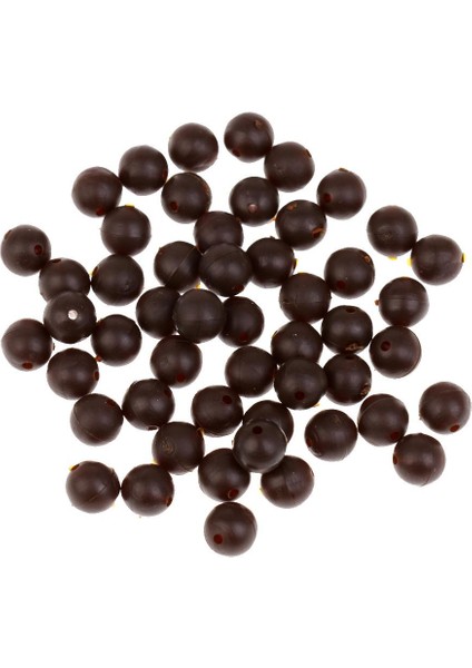 50X Balıkçılık Kanca Stoper Boncuk Teçhizat Üretimi Balıkçılık Aksesuarları 8mm Kahverengi (Yurt Dışından)