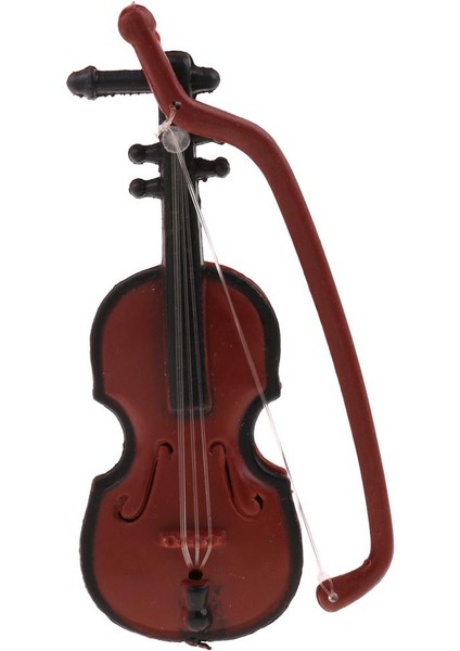 1/12 Dollhouse Minyatür Müzikal Enstrüman Keman Müzik Odası Aksesuar (Yurt Dışından)
