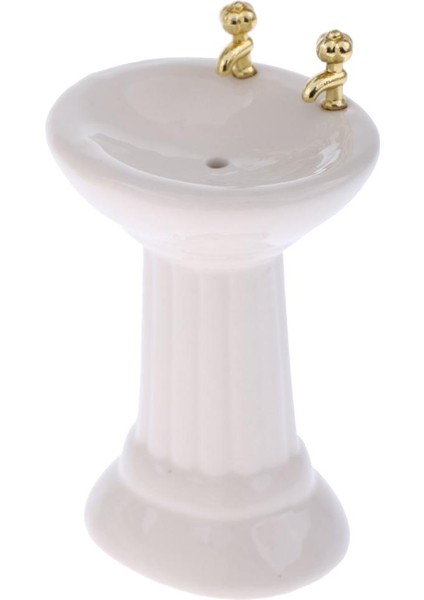 Dollhouse Minyatür Banyo Mobilya Tuvalet Havzası Küvet Kule Raf Seti (Yurt Dışından)