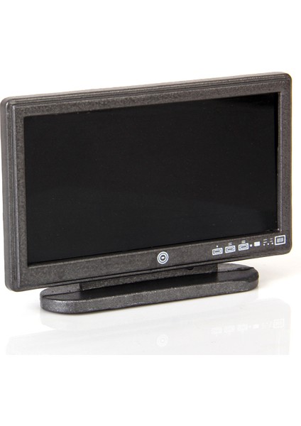 Dollhouse Minyatür Mobilya Geniş Ekran Düz Panel LCD Tv / Uzaktan Gri (Yurt Dışından)