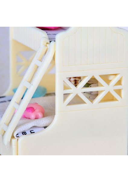 2 Takım Çocuklar Için 1/12 Ölçekli Dollhouse Ranza Yatak Kitleri Yatak Odası Mobilya Aksesuar (Yurt Dışından)