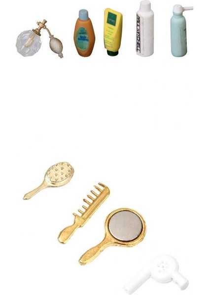 1/12 Bebek Evi Minyatür Şampuan Banyo Tuvalet Seti Banyo Aksesuarı 9pc (Yurt Dışından)