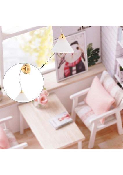 1/12 Ölçekli Dollhouse Minyatür Nefis Tavan Lambası Işık Odası Dekorasyon (Yurt Dışından) fiyatları