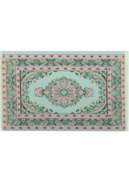 1/12 Retro Türk Stil Halı Alan Halı Bebekler Ev Odası Bahçe Dekor Için (Yurt Dışından)
