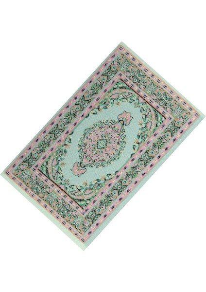 1/12 Retro Türk Stil Halı Alan Halı Bebekler Ev Odası Bahçe Dekor Için (Yurt Dışından)