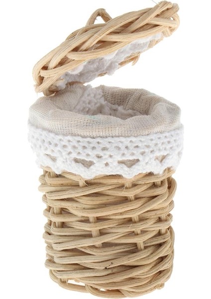 1/12 Minyatür Nefis Dollhouse Bambu Dokuma Sepet Aksesuarları Model Oyuncak (Yurt Dışından)
