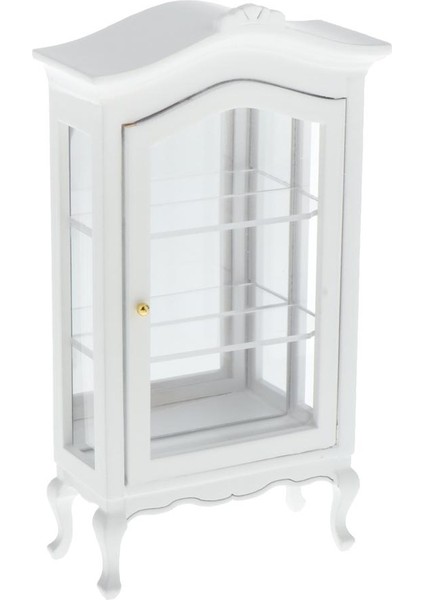 1/12 Dollhouse Minyatürleri Mobilya Beyaz Vitrin Kabine Modeli Dıy Dekorasyon (Yurt Dışından)