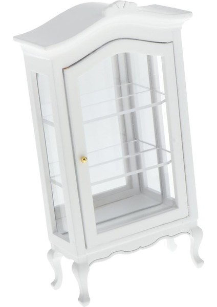 1/12 Dollhouse Minyatürleri Mobilya Beyaz Vitrin Kabine Modeli Dıy Dekorasyon (Yurt Dışından) fiyatları