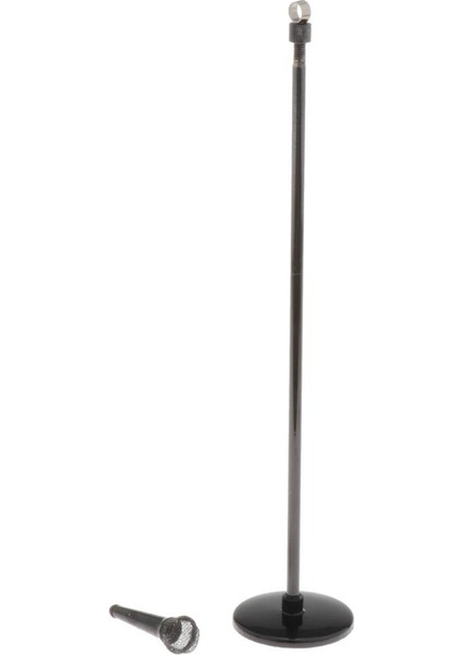 1: 6 Ölçekli Ayarlanabilir Mikrofon Modeli Aksesuarları Mini Dekor Çocuk Oyuncakları Siyah (Yurt Dışından)