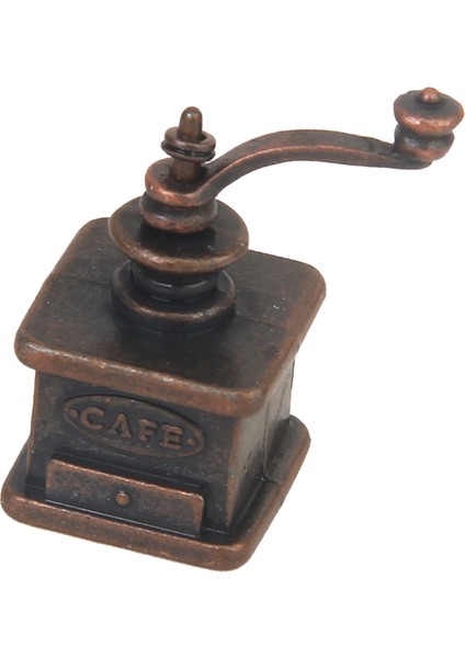 Antik Bronz 1/12 Ölçekli Minyatür Kahve Öğütücü Dollhouse Minyatür Aksesuar (Yurt Dışından)
