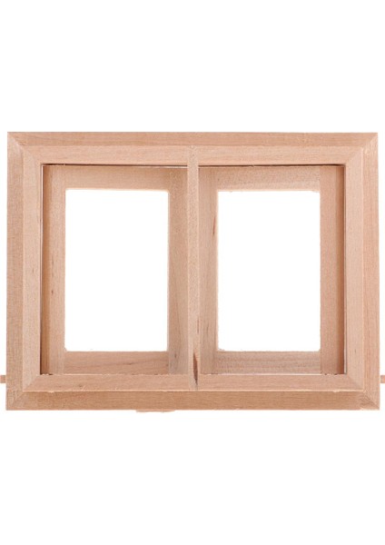 Boyasız Mini 2-Pane Pencere Modeli Için 1:12 Dollhouse Mobilya Aksesuarları (Yurt Dışından) modelleri