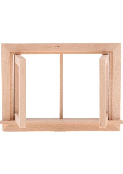 4 Adet 1/12 Dollhouse Minyatür 2 Bölme Pencere Çerçevesi Odası Aksesuarları Boyasız (Yurt Dışından)