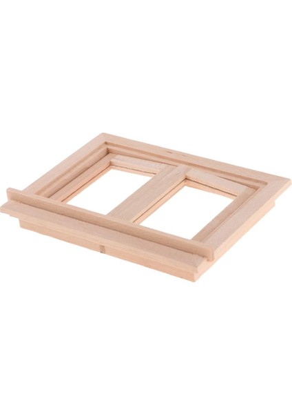 4 Adet 1/12 Dollhouse Minyatür 2 Bölme Pencere Çerçevesi Odası Aksesuarları Boyasız (Yurt Dışından)