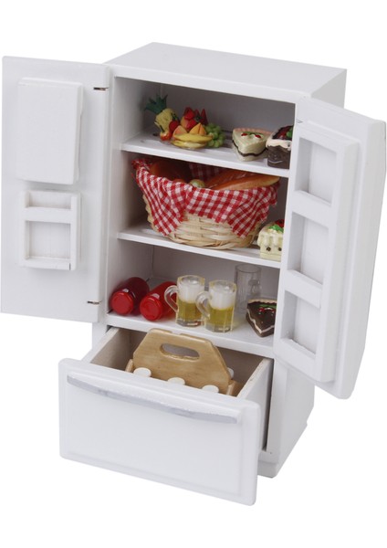 1:12 Dollhouse Nefis Minyatürler Buzdolabı Modeli Mutfak Mobilya Aksesuar (Yurt Dışından)