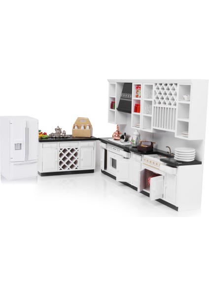 1:12 Dollhouse Nefis Minyatürler Buzdolabı Modeli Mutfak Mobilya Aksesuar (Yurt Dışından)