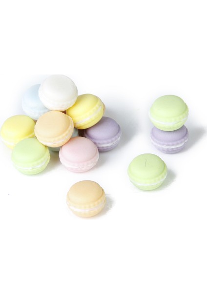 1/12 Dollhouse Minyatür Mutfak Gıda Accs Macarons Kremalı Kek Seti 15 Adet (Yurt Dışından)