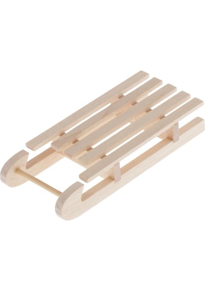2 Adet Dollhouse Minyatür Açık Ahşap Kızak Kar Sled Unfinshed Boyalı (Yurt Dışından) fiyatları