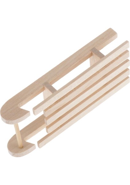 2 Adet Dollhouse Minyatür Açık Ahşap Kızak Kar Sled Unfinshed Boyalı (Yurt Dışından) fırsatları