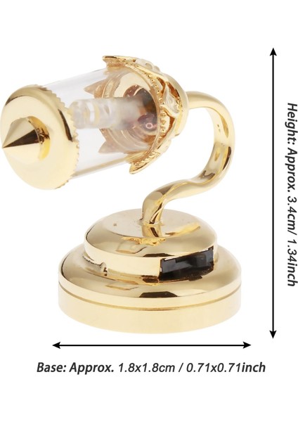 Dollhouse Minyatür Temizle Abajur LED Işık Duvar Lambası Modeli Için 1:12 Altın (Yurt Dışından) modelleri