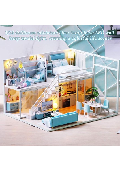 Dollhouse Minyatür Temizle Abajur LED Işık Duvar Lambası Modeli Için 1:12 Altın (Yurt Dışından) indirimleri