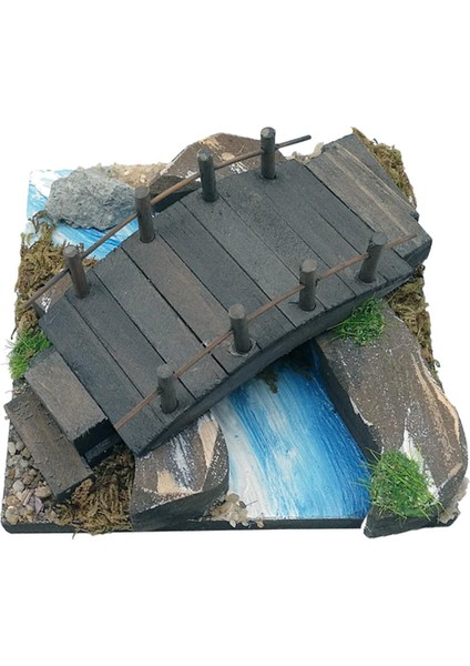 1 / 12. Ölçekli Dollhouse Binası Modeli Bahçe Manzara Dekor Aksesuar Köprüsü (Yurt Dışından) fiyatları