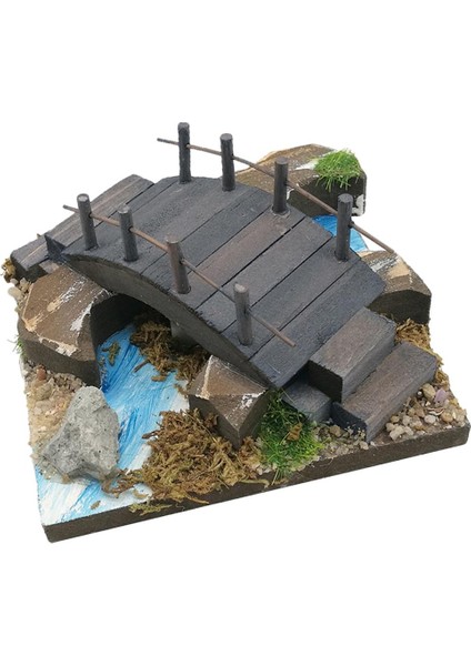 1 / 12. Ölçekli Dollhouse Binası Modeli Bahçe Manzara Dekor Aksesuar Köprüsü (Yurt Dışından) fırsatları
