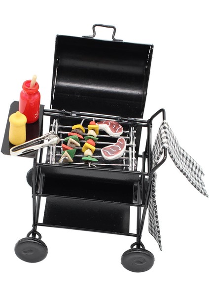 Dollhouse 1:12 Ölçekli Minyatür Mobilya Koleksiyon Mini Barbekü Barbekü Modeli (Yurt Dışından)