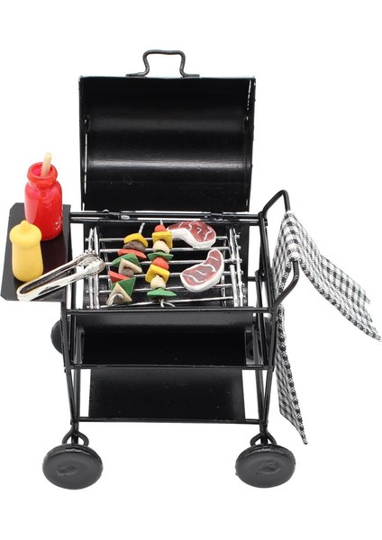 Dollhouse 1:12 Ölçekli Minyatür Mobilya Koleksiyon Mini Barbekü Barbekü Modeli (Yurt Dışından) fiyatları