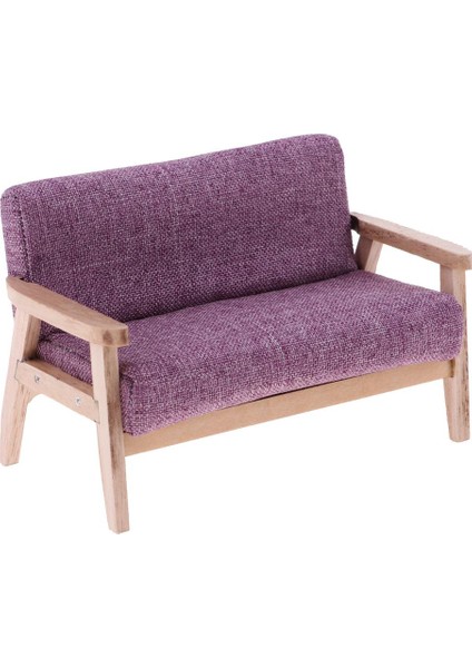 Mor Kanepe Model Set Minyatür Seti 1:12 Ölçekli Dollhouse Mobilya Modeli (Yurt Dışından) fırsatları