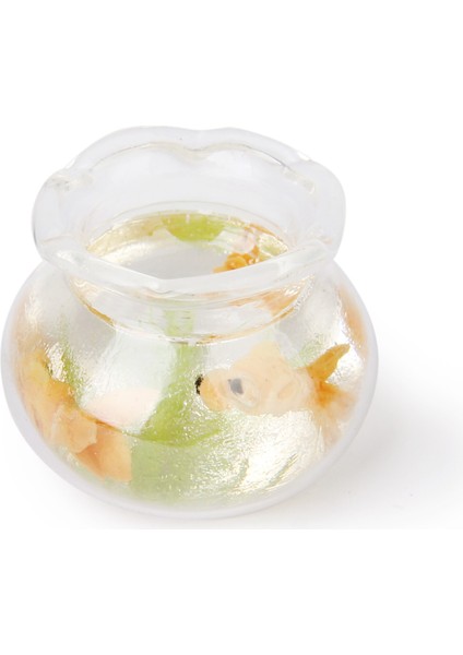 1/12 Dollhouse Minyatür Altın Kase Altın Tankı Dollhouse Evcil Hayvanlar (Yurt Dışından)