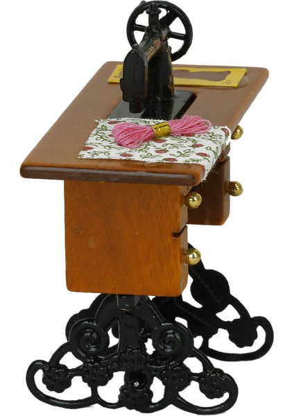 1/12 Ölçekli Vintage Basamaklı Dikiş Makinesi ve Masa Dollhouse Minyatür Aksesuarı (Yurt Dışından) fiyatları