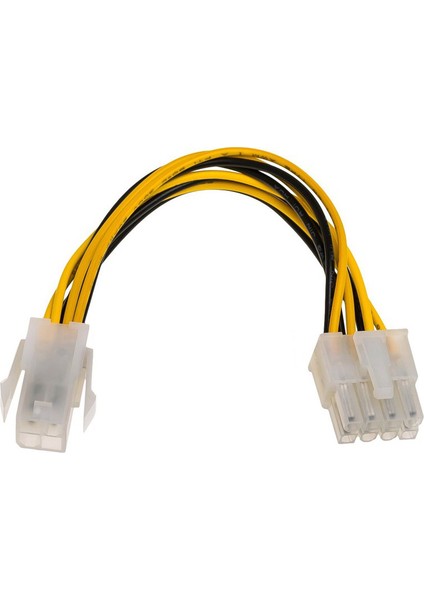 Atx 12V 4 Pin Cpu Güç Kablosu To 8 Pin Power Kablo 30 cm
