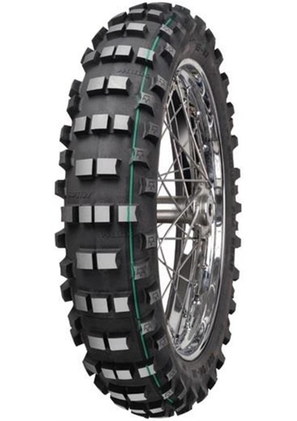 140/80-18 Mitas Ef-07 Arka Lastik Tek Yeşil Çizgi