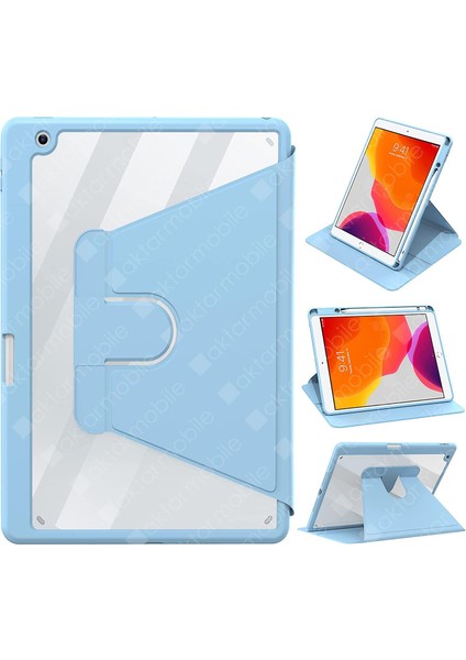 iPad 9. Nesil 2021 10.2 Uyumlu Kılıf 360° Dönebilen Kalem Bölmeli Standlı Akıllı Kapak Premium fiyatları
