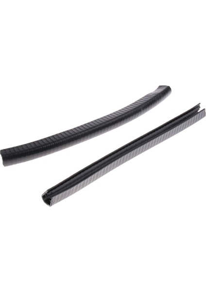 Longboard Kaykay Koruma Için 2 Adet Kauçuk Şerit Güverte Guard Dişli Siyah