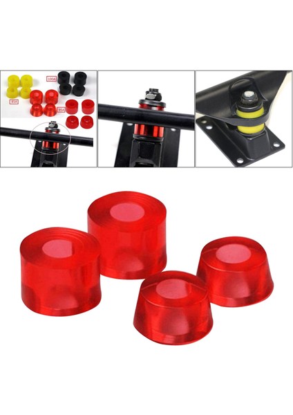 Kaykay Kamyonu Longboard Yedek Burçlar Balık Plakası Durometreler - Kırmızı 95A Longboard fiyatları