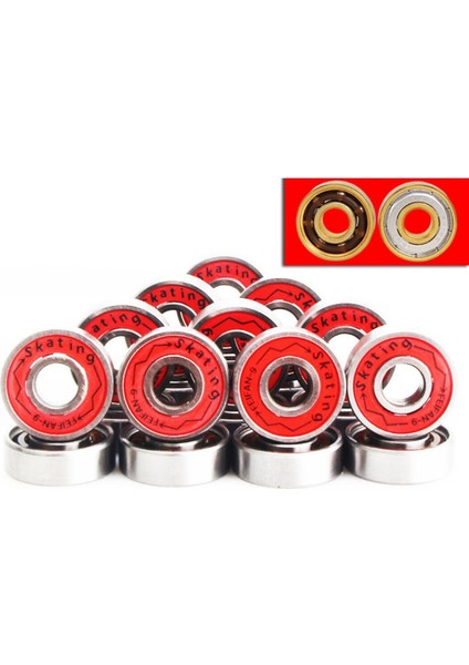 16X Kaykay Rulmanlar Longboard Rulo Inline Rulo Için Yedek Parçalar