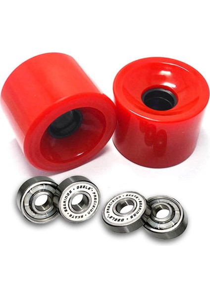 8 Adet 608RS Kaykay Rulman Longboard Paten 8X22X7MM Bilyalı Rulman Parçaları