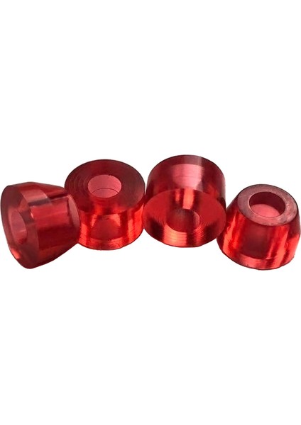 4x Kaykay Kamyonu Burç Longboard 90A Rebuild Kits Amortisör Kırmızı