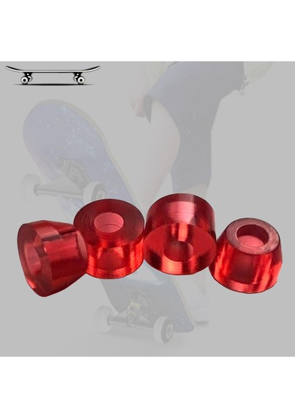 4x Kaykay Kamyonu Burç Longboard 90A Rebuild Kits Amortisör Kırmızı modelleri