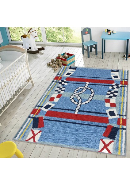 Dijital Baskı Yıkanabilir Kaymaz Taban Çocuk Halısı RVG4029