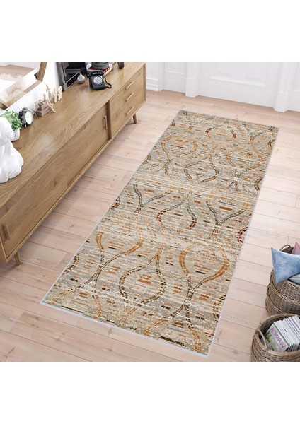 Dijital Baskı Yıkanabilir Kaymaz Taban Salon Halısı RVG1672