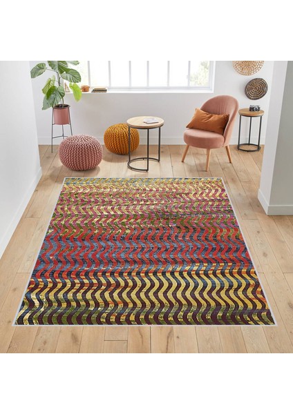 Dijital Baskı Yıkanabilir Kaymaz Taban Salon Halısı RVG1735