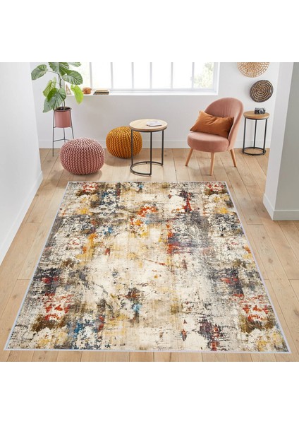 Dijital Baskı Yıkanabilir Kaymaz Taban Salon Halısı RVG1747