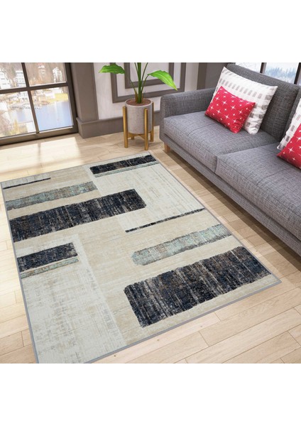 Dijital Baskı Yıkanabilir Kaymaz Taban Salon Halısı RVG1793