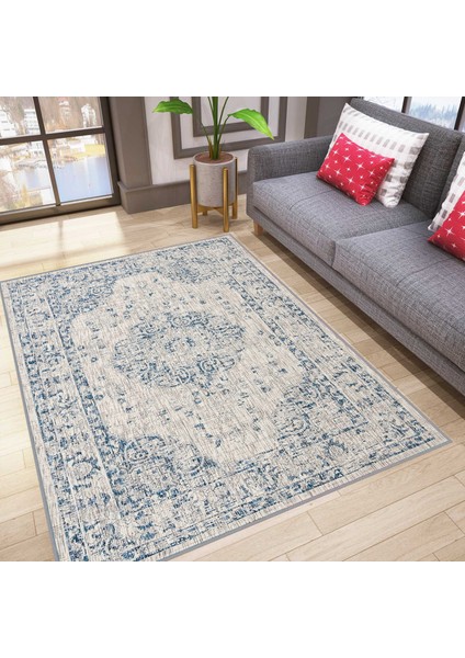 Dijital Baskı Yıkanabilir Kaymaz Taban Salon Halısı RVG1792