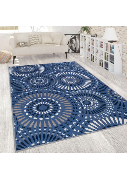 Dijital Baskı Yıkanabilir Kaymaz Taban Salon Halısı RVG1811