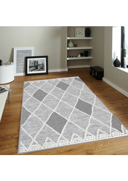 Dijital Baskı Yıkanabilir Kaymaz Taban Salon Halısı RVG1815